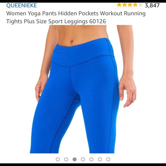 Royal blue leggings size small. - Picture 2 of 7